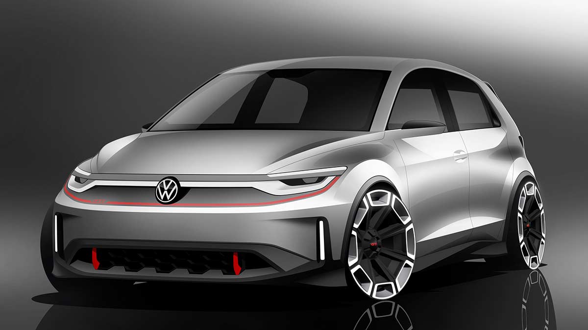 2023 Volkswagen ID.GTI Concept Sketch Render Design Front
