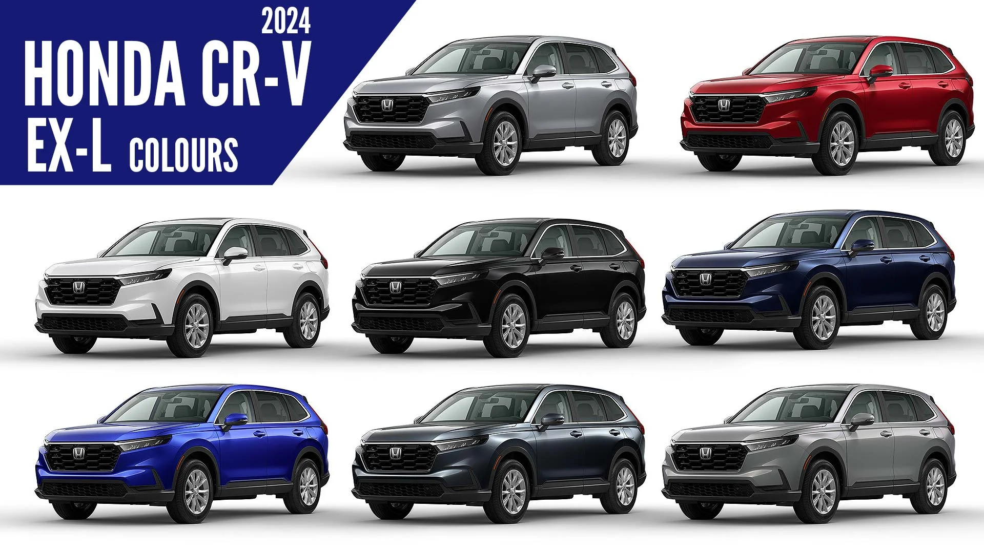 2024 Honda CR V EX L All Color Paint Options Images