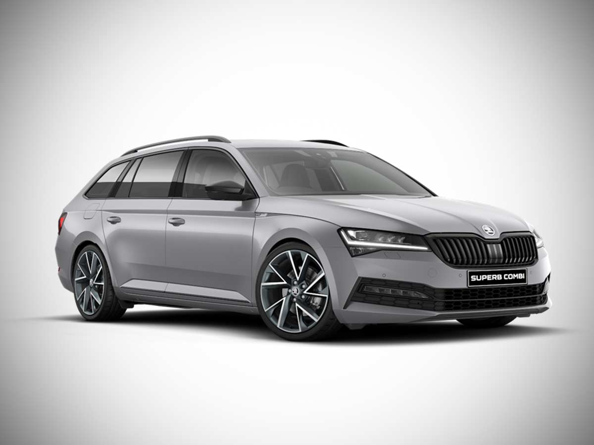 2024 Skoda Superb Estate SportLine Plus Brilliant Silver Metallic Color