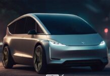 Tesla Model V Concept MPV Van Rendering