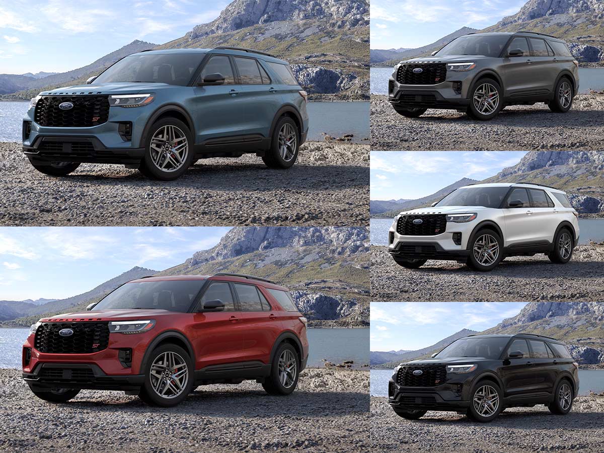 2025 Ford Explorer ST Colors All Options AUTOBICS