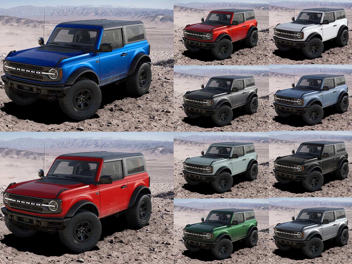 2024 Ford Bronco Wildtrak Color Paint Options