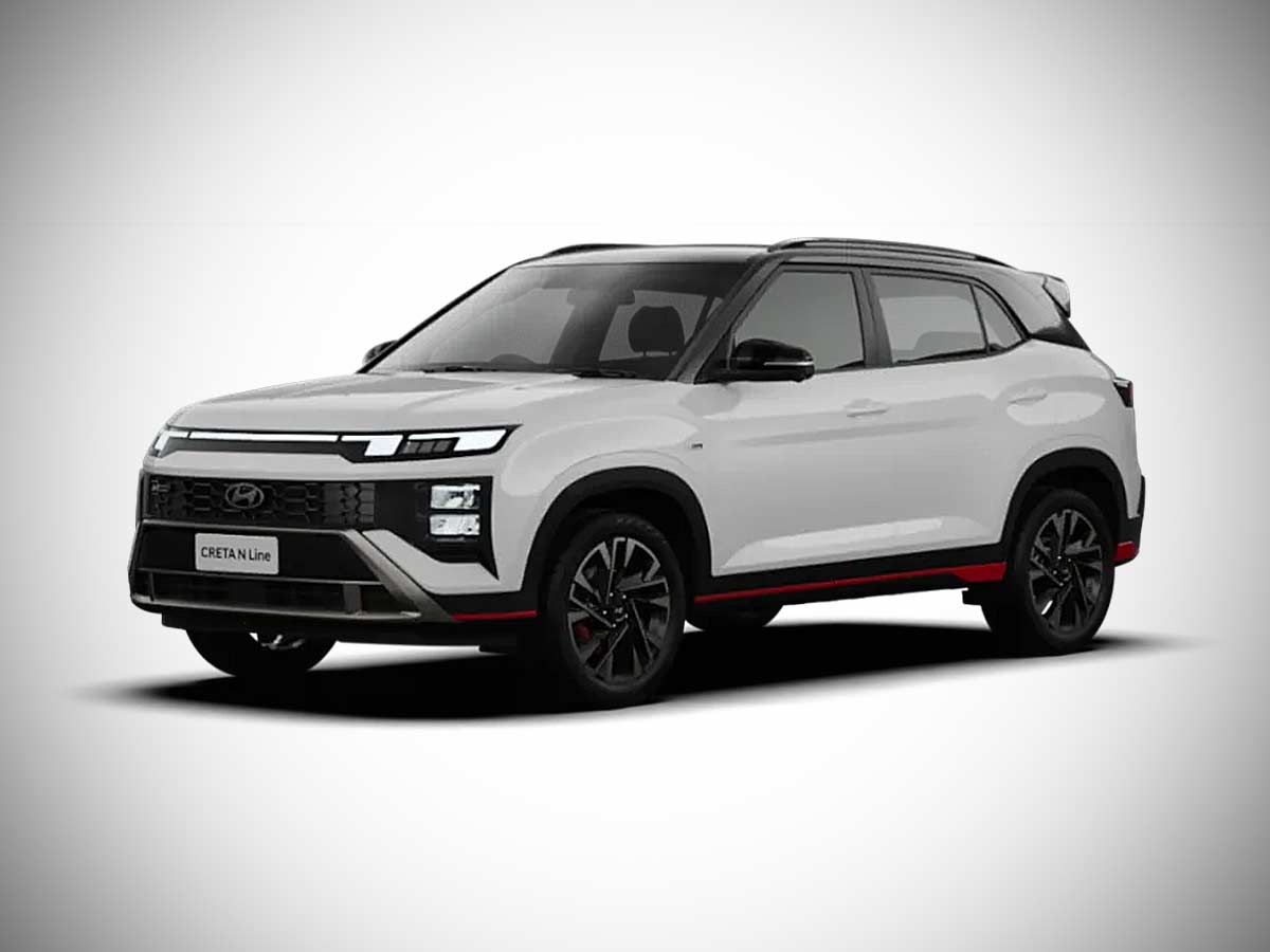 2024 Hyundai Creta N Line Atlas White with Abyss Black roof