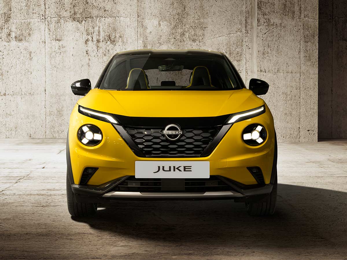 Yellow Nissan Juke 2024 Front