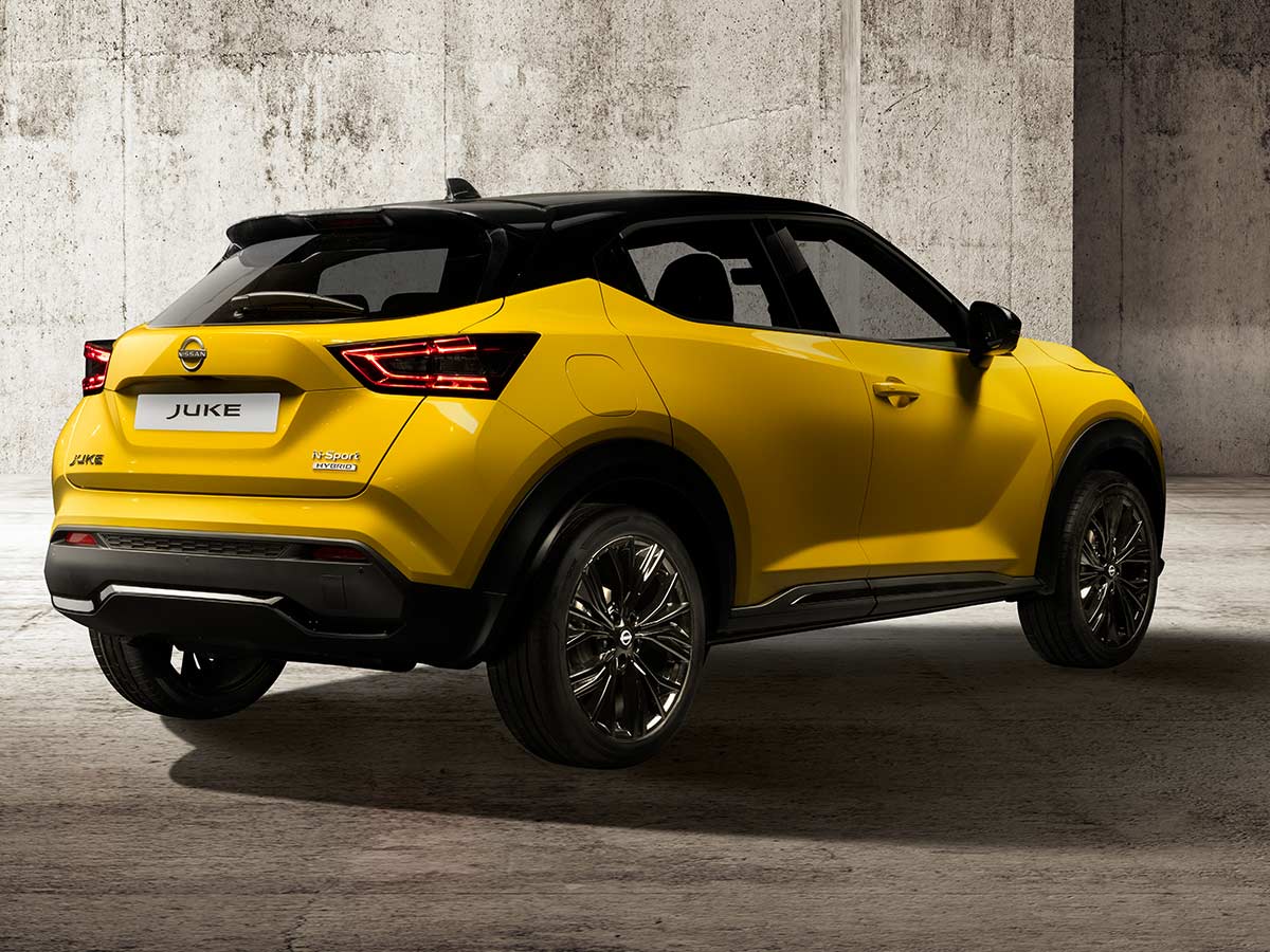 Yellow Nissan Juke 2024 Rear Quarter