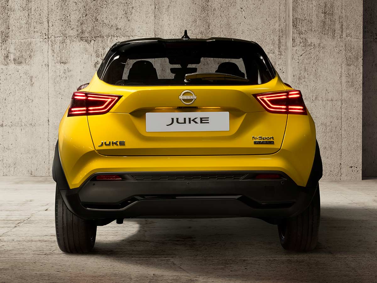 Yellow Nissan Juke 2024 Rear