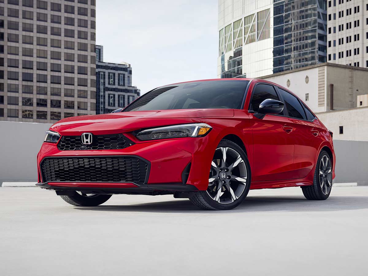 2025 Honda Civic Sedan Sport Touring Hybrid Front Quarter