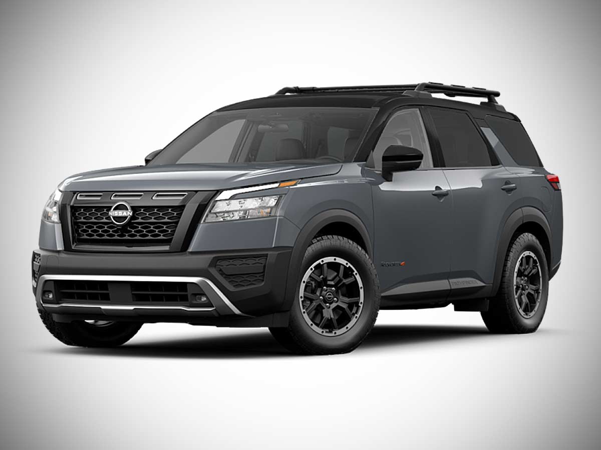 2024 Nissan Pathfinder Rock Creek Boulder Gray Pearl with Super Black