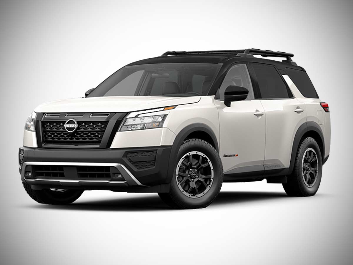 2024 Nissan Pathfinder Rock Creek Pearl White with Super Black