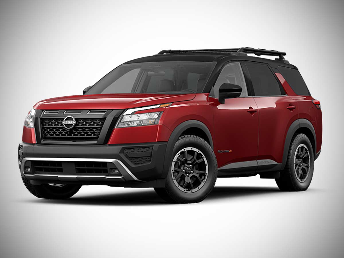 2024 Nissan Pathfinder Rock Creek Scarlet Ember with Super Black