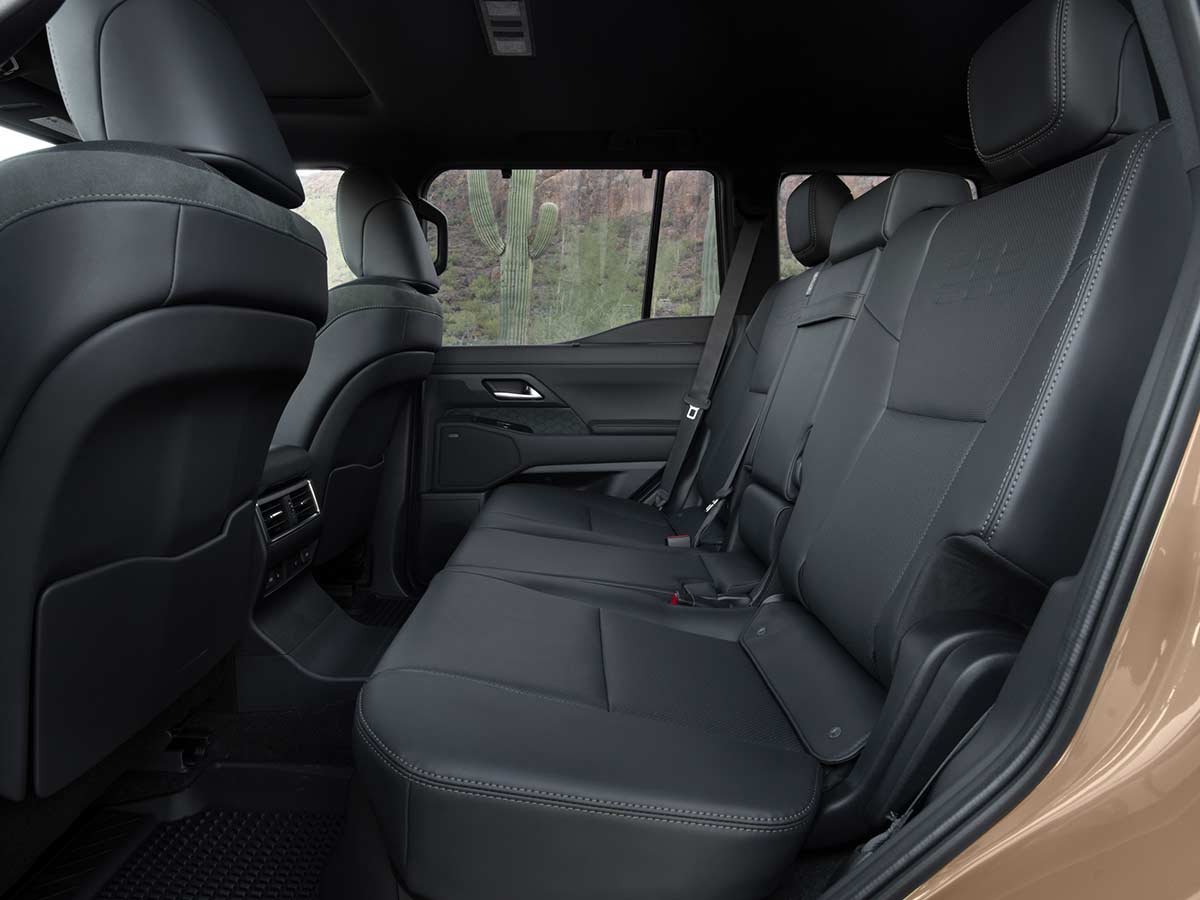 2025 Lexus GX Rear Seats Black