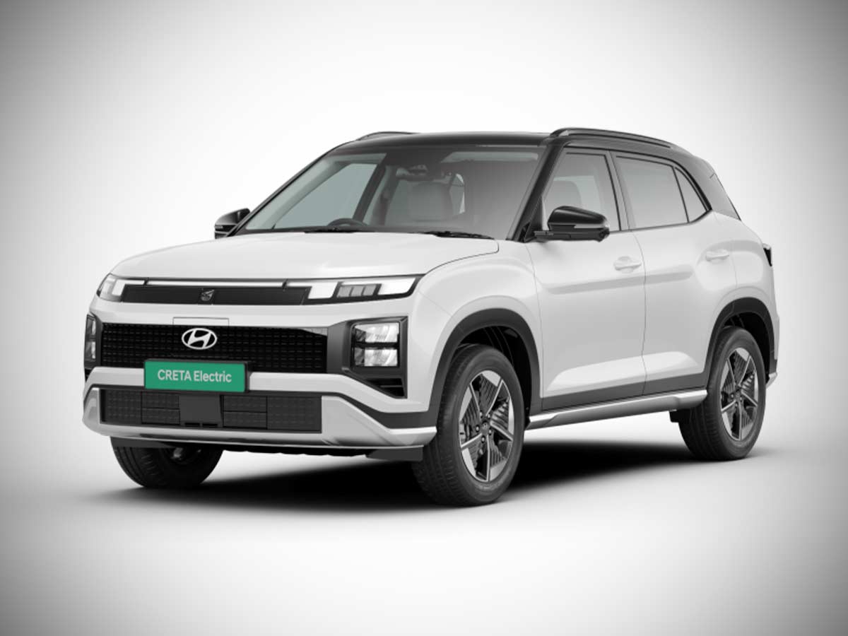 2025 Hyundai Creta Electric Atlas White with Abyss Black