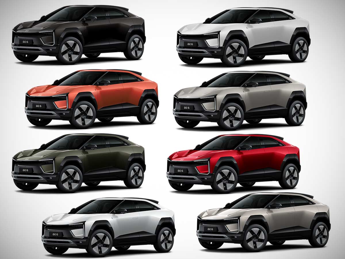 2025 Mahindra BE 6 EV SUV All Color Options