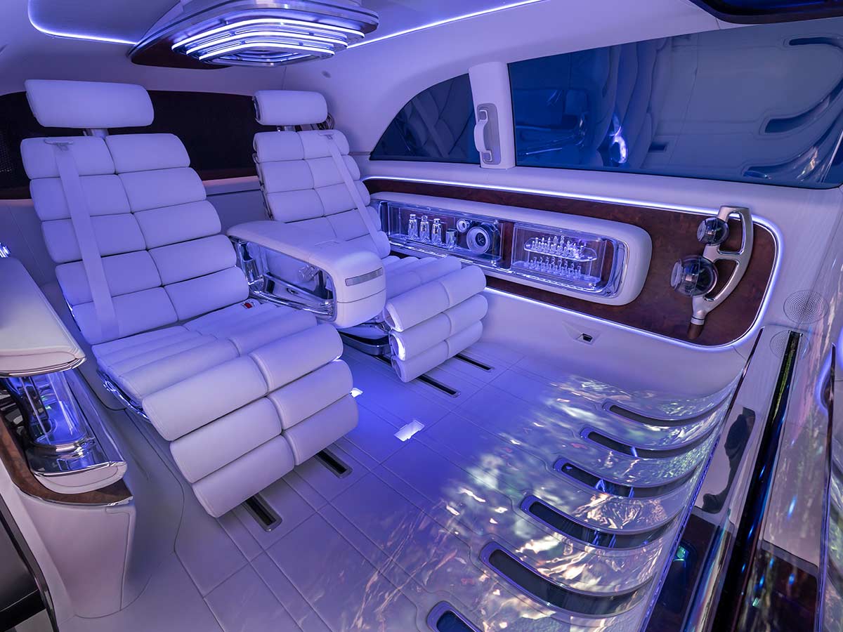 2025 Mercedes Benz Vision V Concept Private Lounge Interior Design