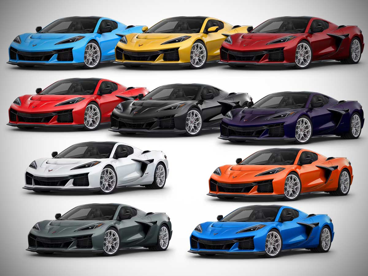 2025 Corvette ZR1All Color Options