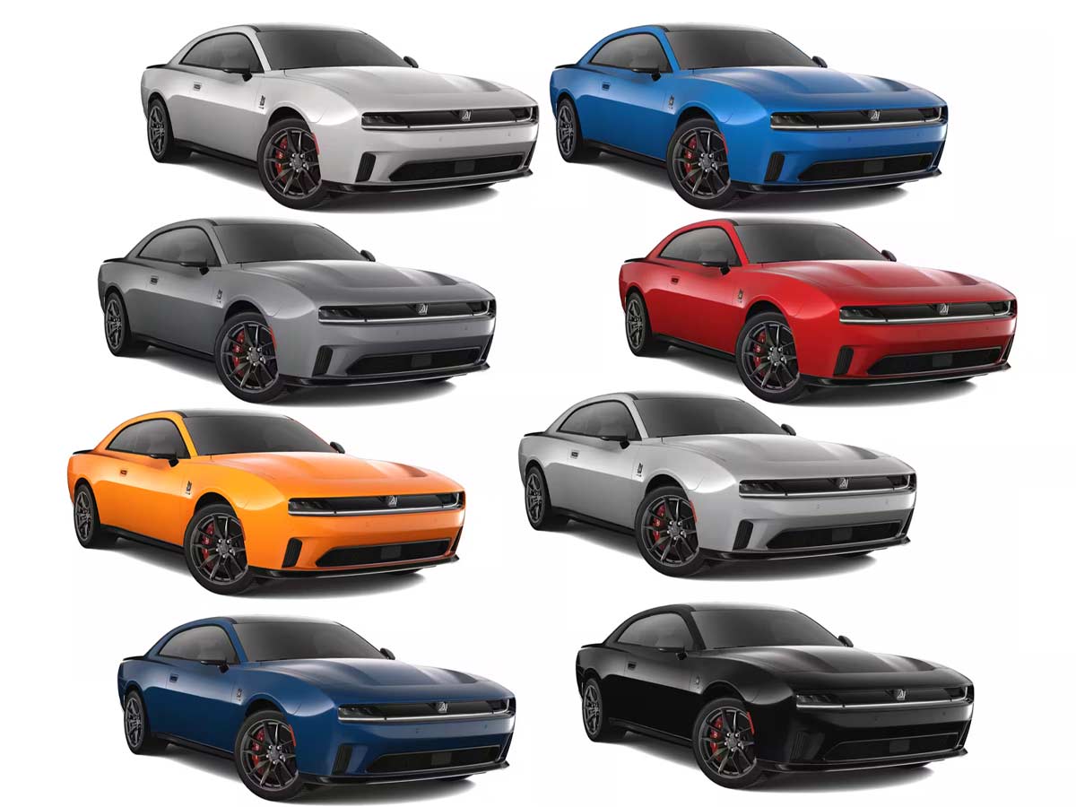 2025 Dodge Charger Daytona Scat Pack AWD Colors All options