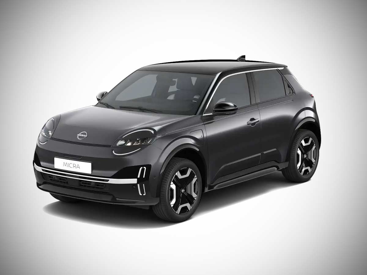 2025 Nissan Micra EV Elegant Silver with Black Roof