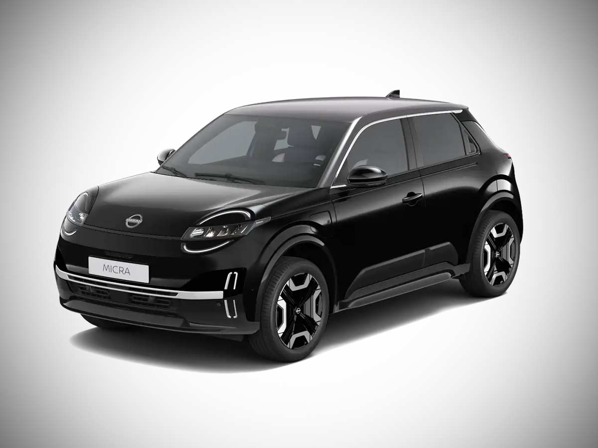 2025 Nissan Micra EV Mystery Black with Grey Roof