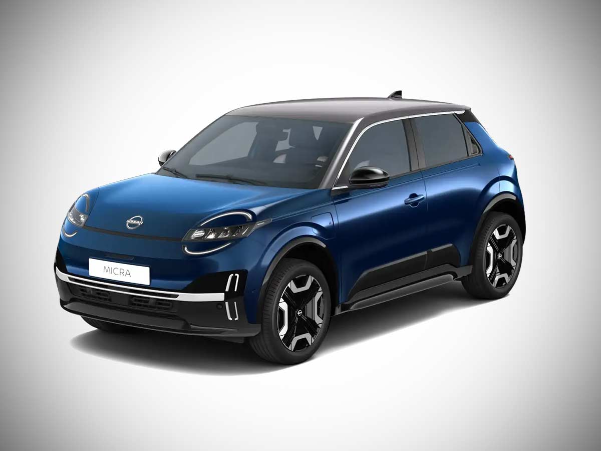 2025 Nissan Micra EV Nobel Marine with Grey Roof