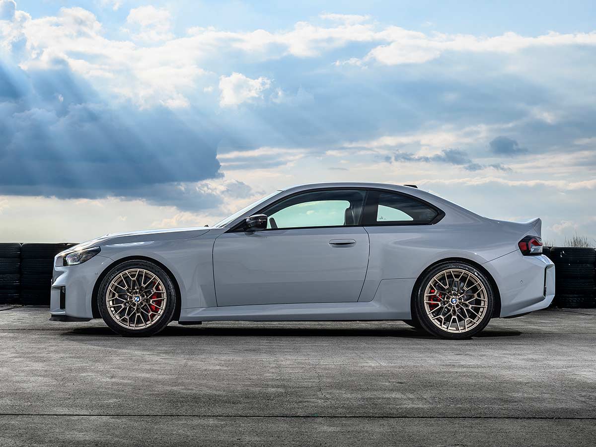 BMW M2 CS 2025 M Brooklyn Grey Left Side