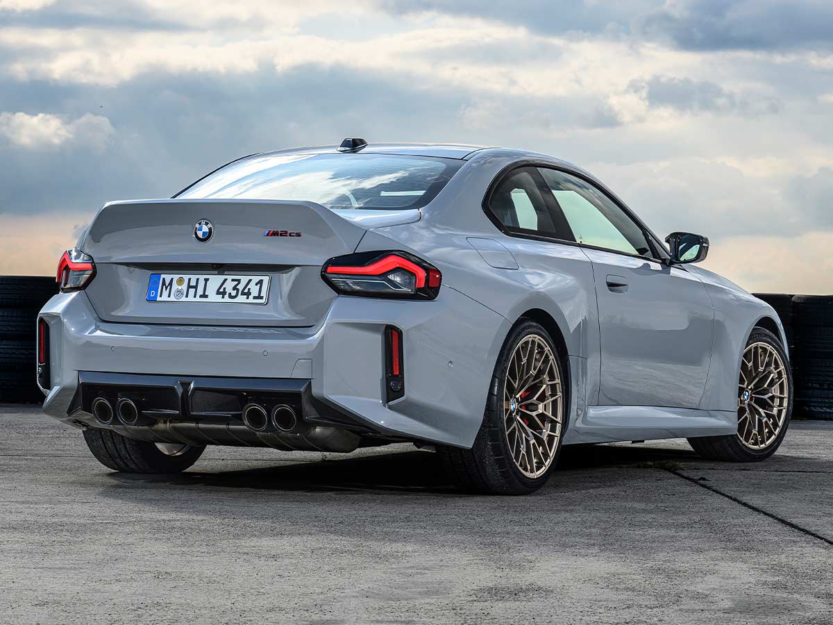BMW M2 CS 2025 M Brooklyn Grey Rear Quarter