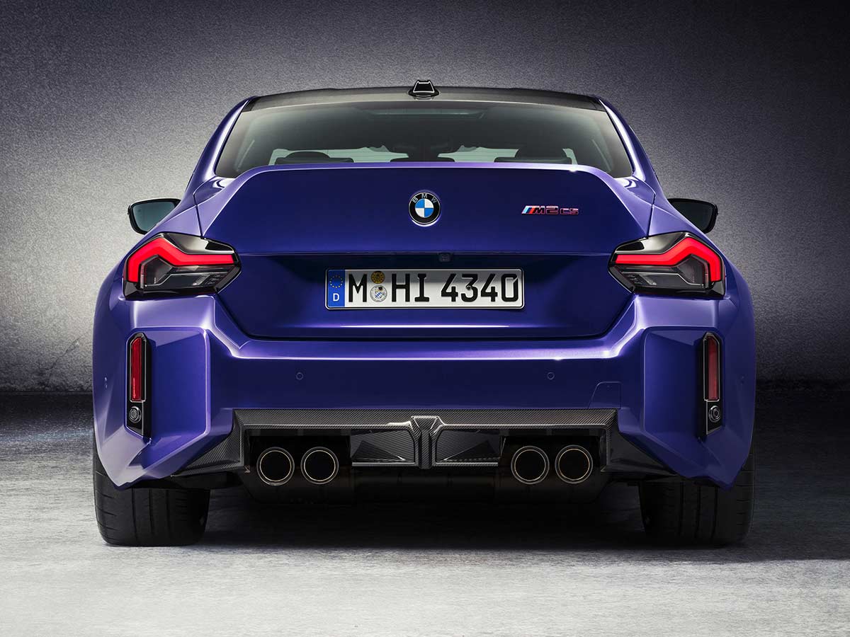 BMW M2 CS 2025 Velvet Blue Rear