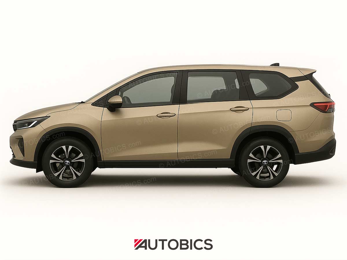 Tata 7 Seater Car like MPV Side Rendering