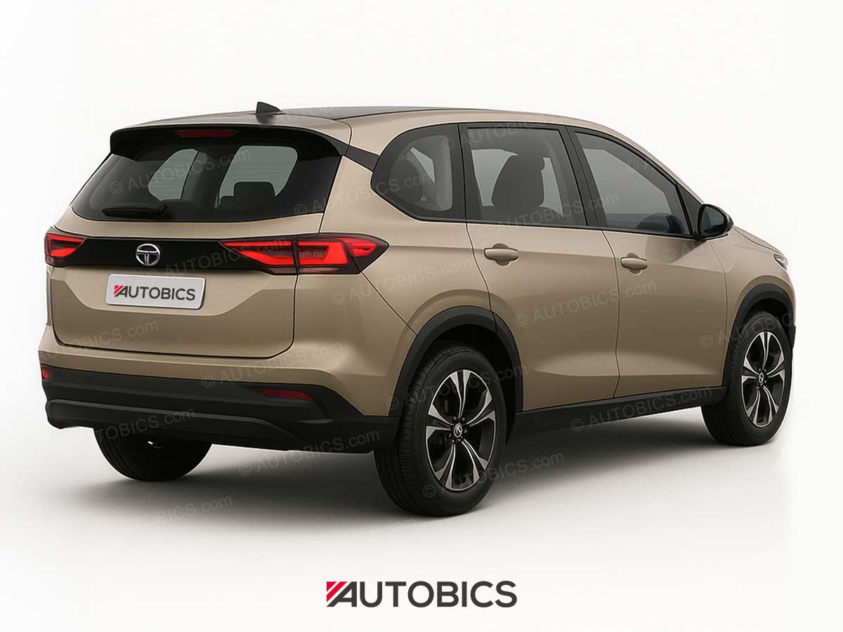 Tata 7 Seater MPV Rear Quarter Rendering