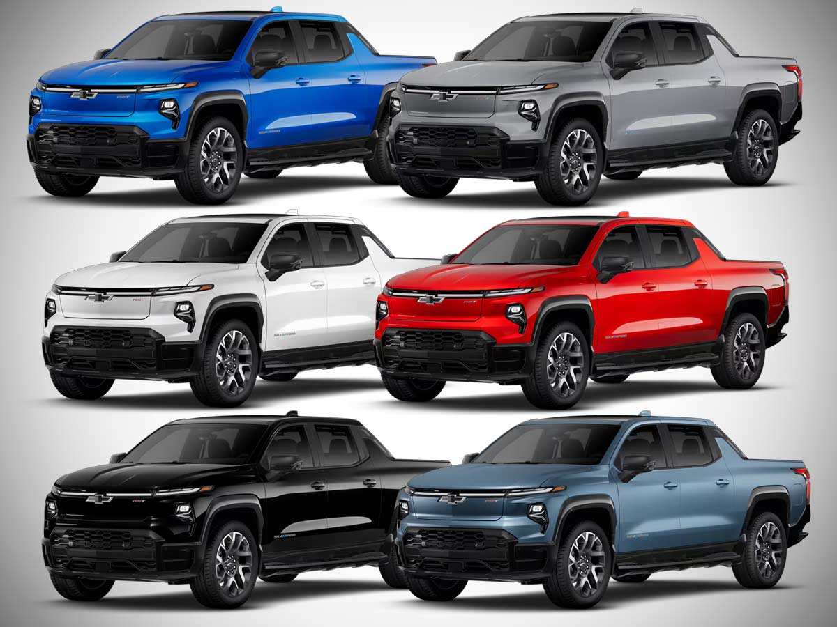 2025 Chevrolet Silverado EV RST Max Range All Color Options