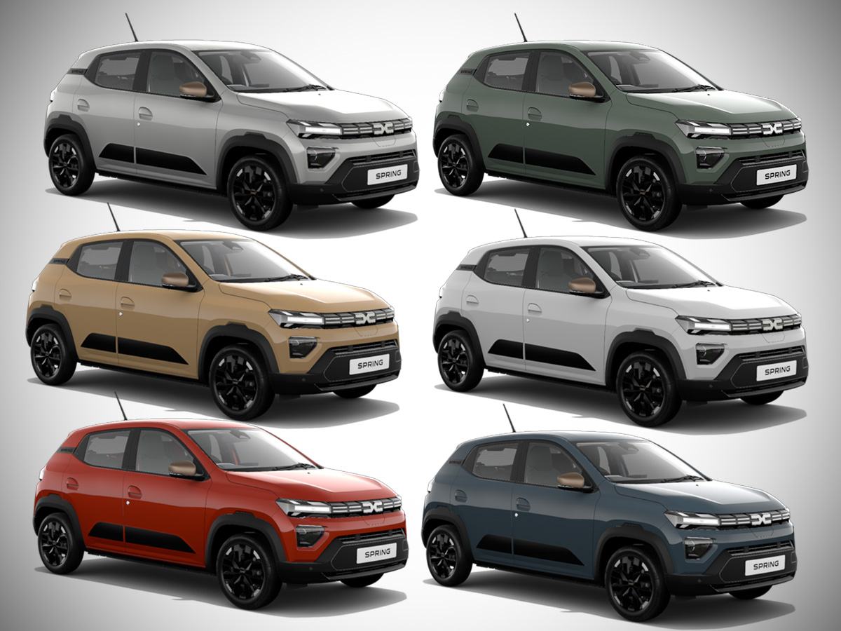 2025 Dacia Spring Electric Extreme All Color Options