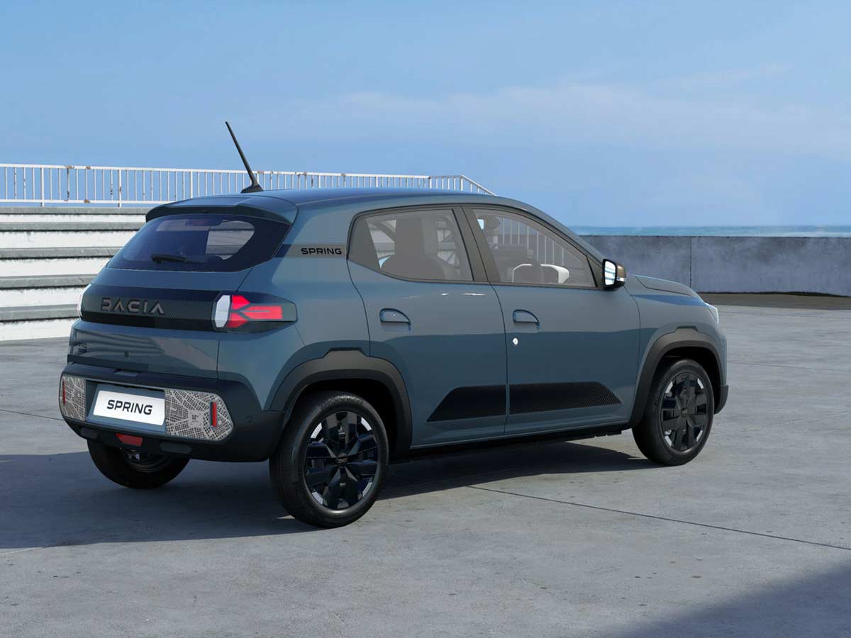 2025 Dacia Spring Electric Extreme Stonewash Blue Rear