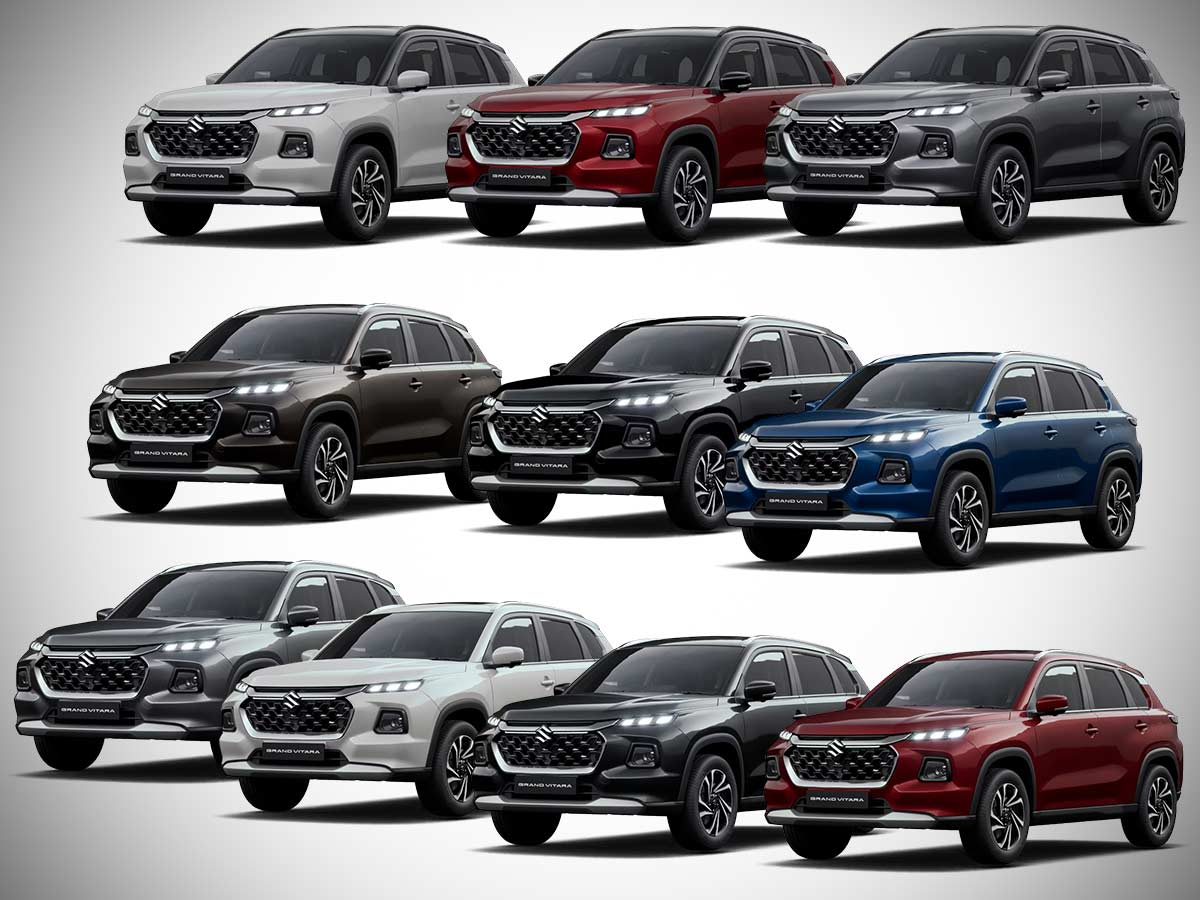 2025 Maruti Suzuki Grand Vitara All Color Options