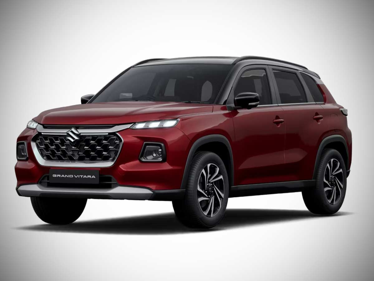 2025 Maruti Suzuki Grand Vitara Opulent Red with Black Roof