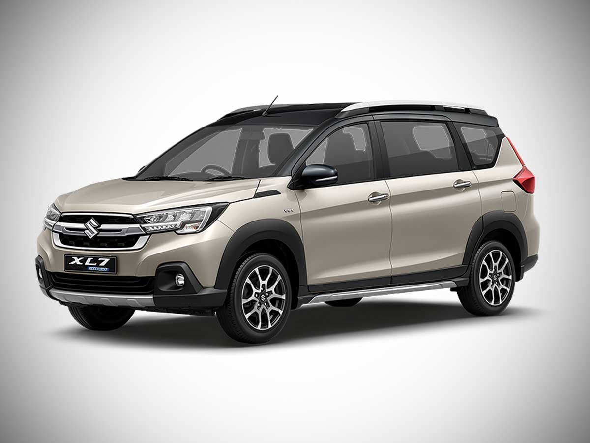 2025 Suzuki XL7 Hybrid Savanna Ivory Metallic with Cool Black Metallic