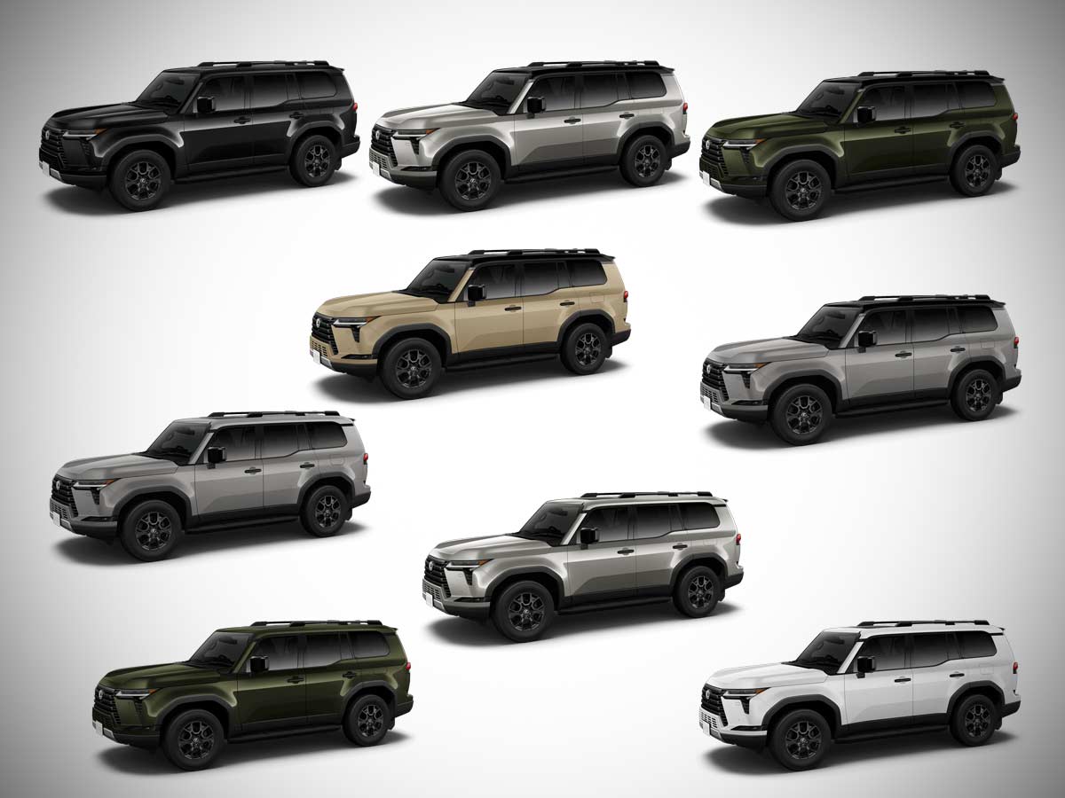 2025 Lexus GX 550 Overtrail+ All Colors