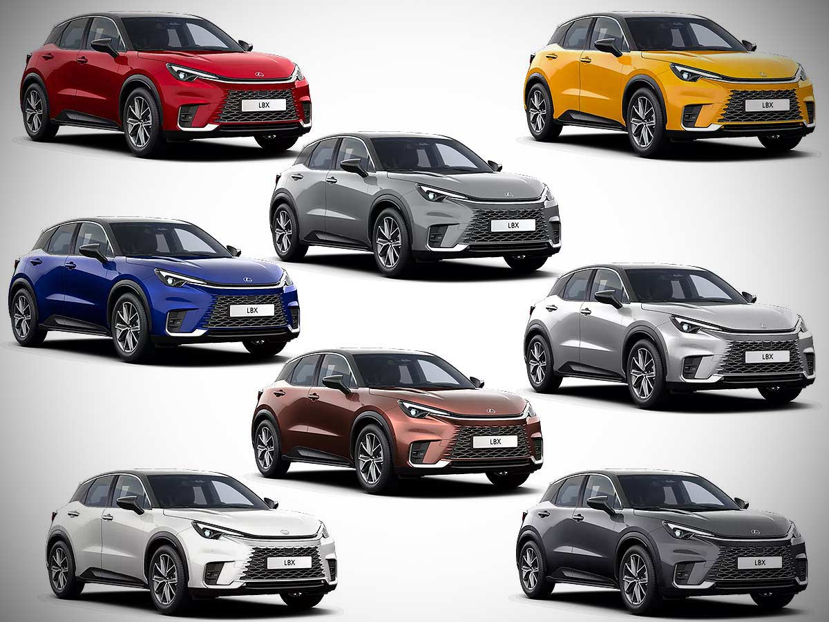 2025 Lexus LBX Takumi Design All Color Options