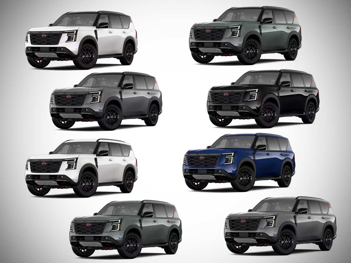 2025 Nissan Armada Pro 4X All Color Options