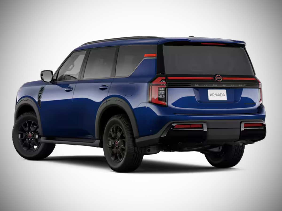 2025 Nissan Armada Pro 4X Deep Ocean Blue Pearl Rear