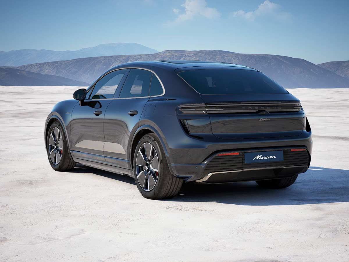 2025 Porsche Macan Turbo Electric Black Rear