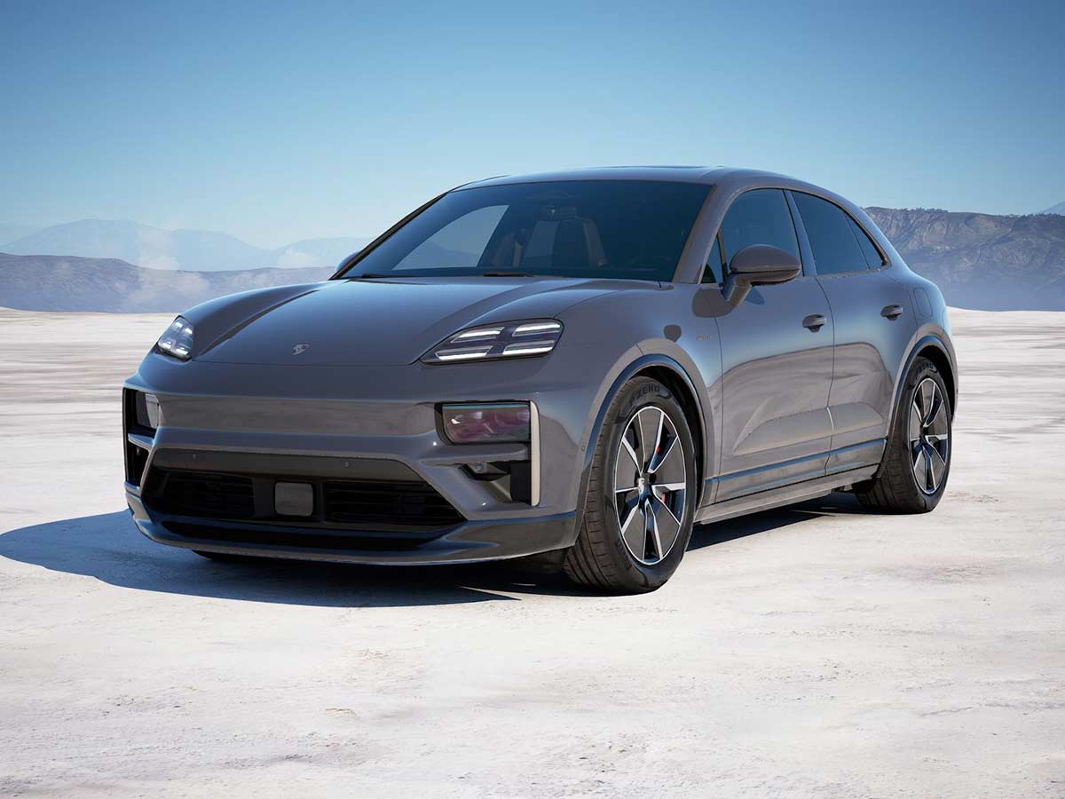 2025 Porsche Macan Turbo Electric Slate Grey Neo Front