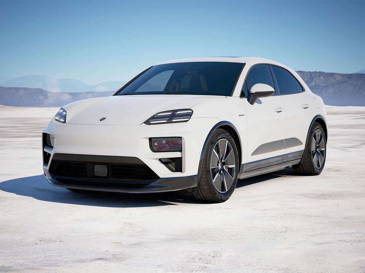 2025 Porsche Macan Turbo Electric White Front