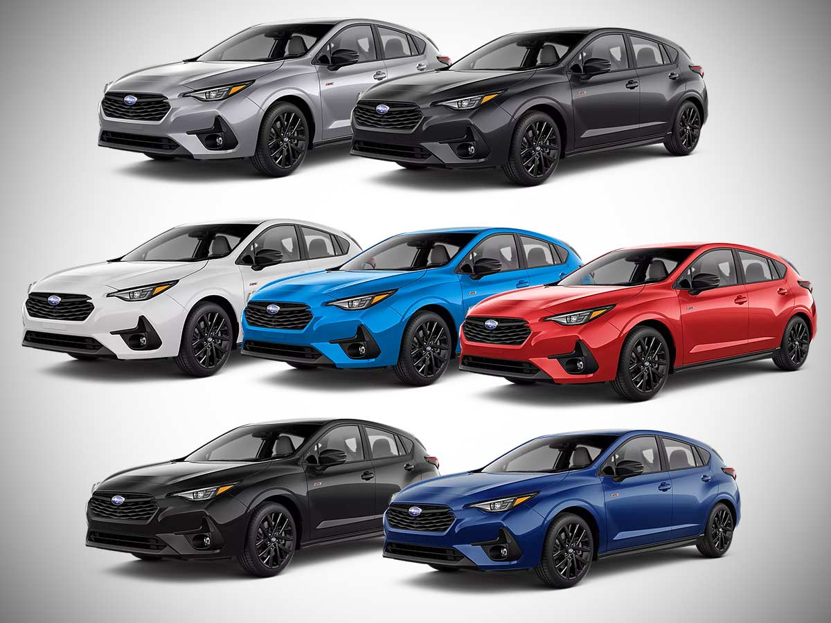 2025 Subaru Impreza RS All Color Options