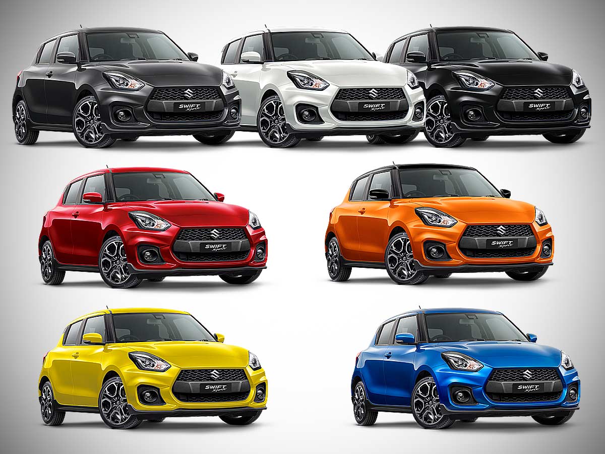 2025 Suzuki Swift Sport All Color Options