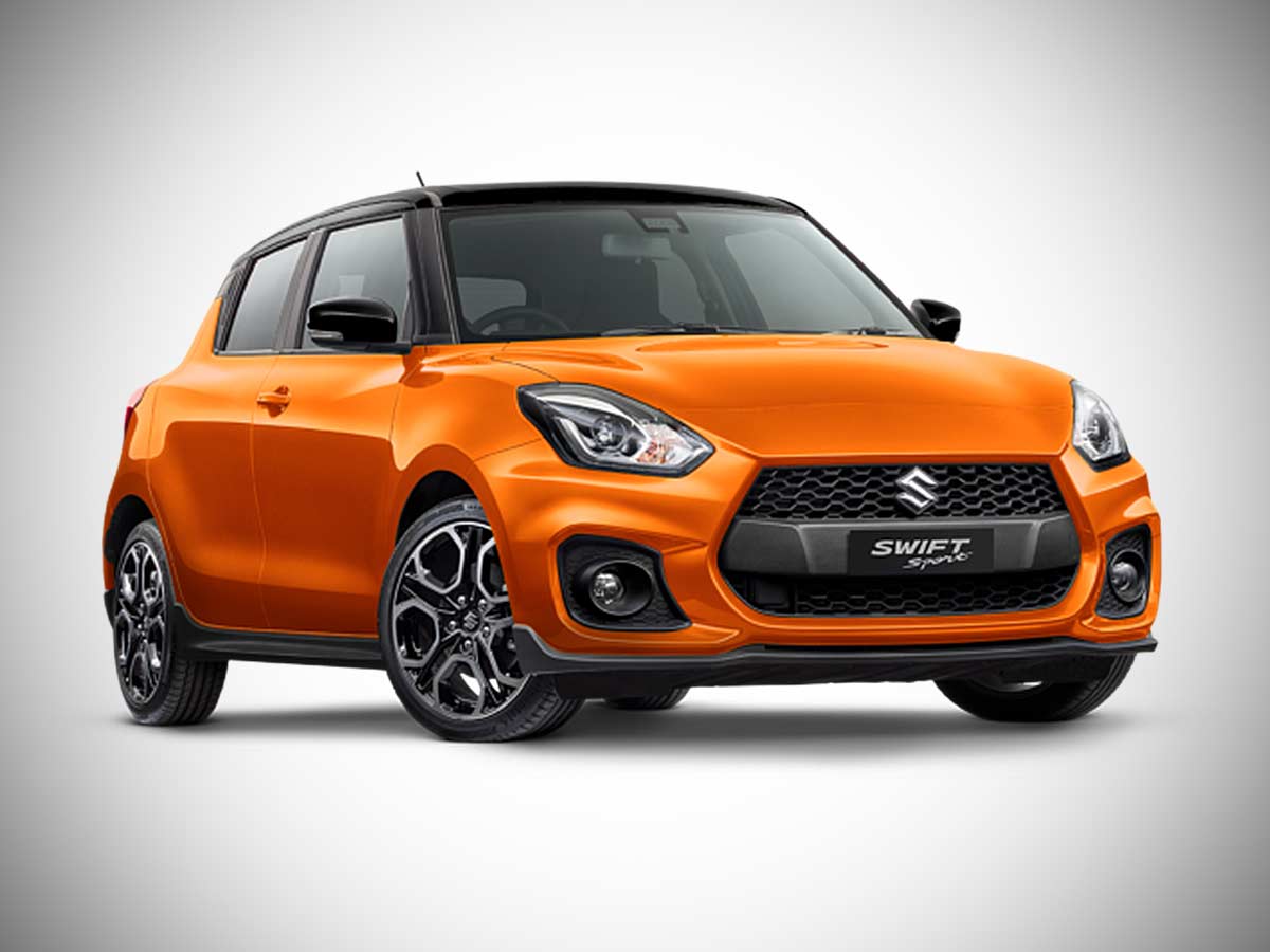 2025 Suzuki Swift Sport Flame Orange with Black Roof