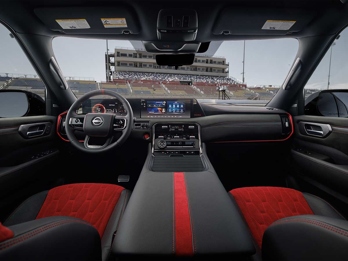2026 Nissan Armada NISMO Interior Red and Black