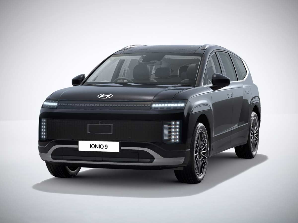 2025 Hyundai Ioniq 9 Calligraphy Abyss Black Pearl Front