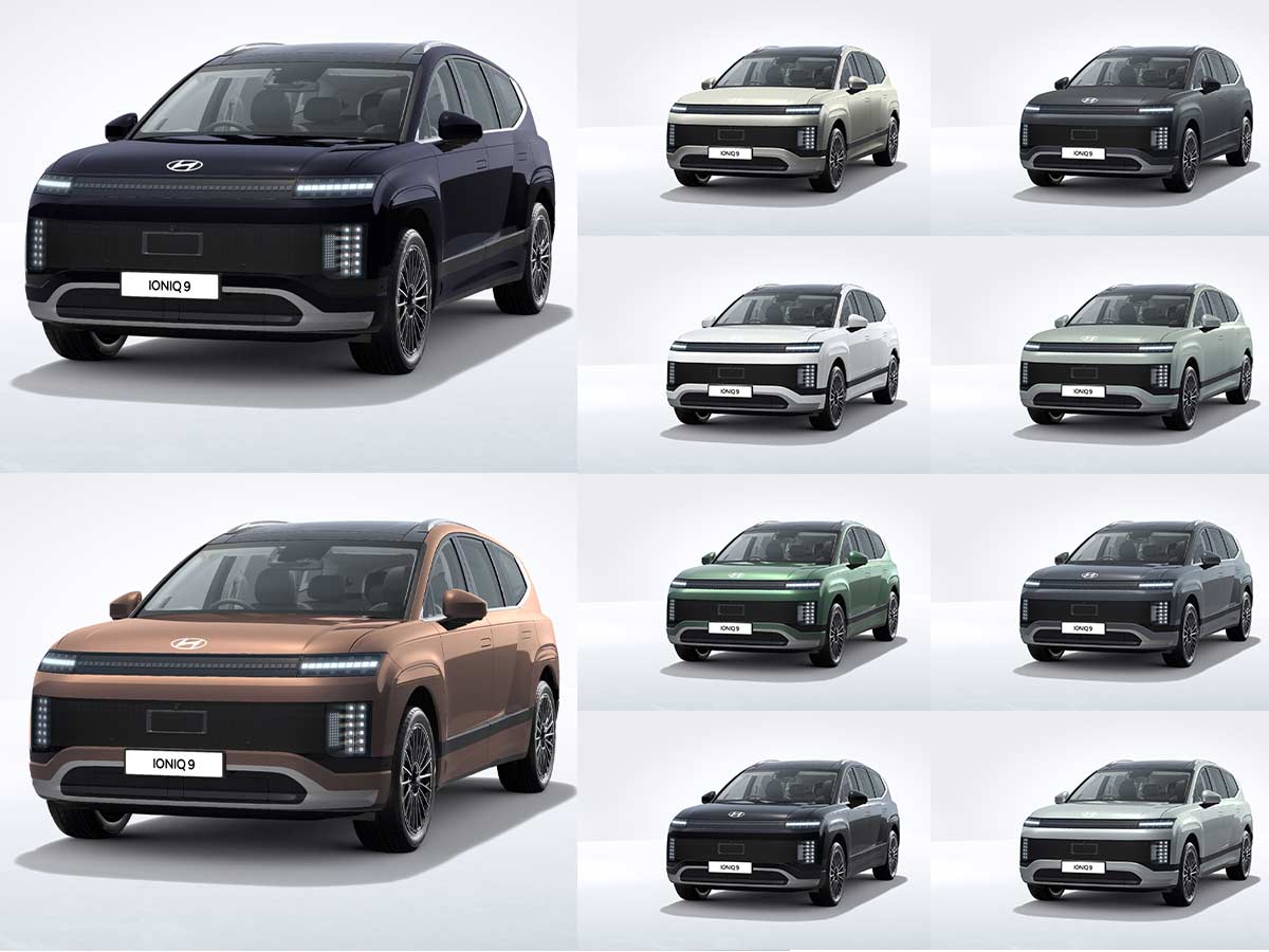 2025 Hyundai Ioniq 9 Calligraphy All Color Options