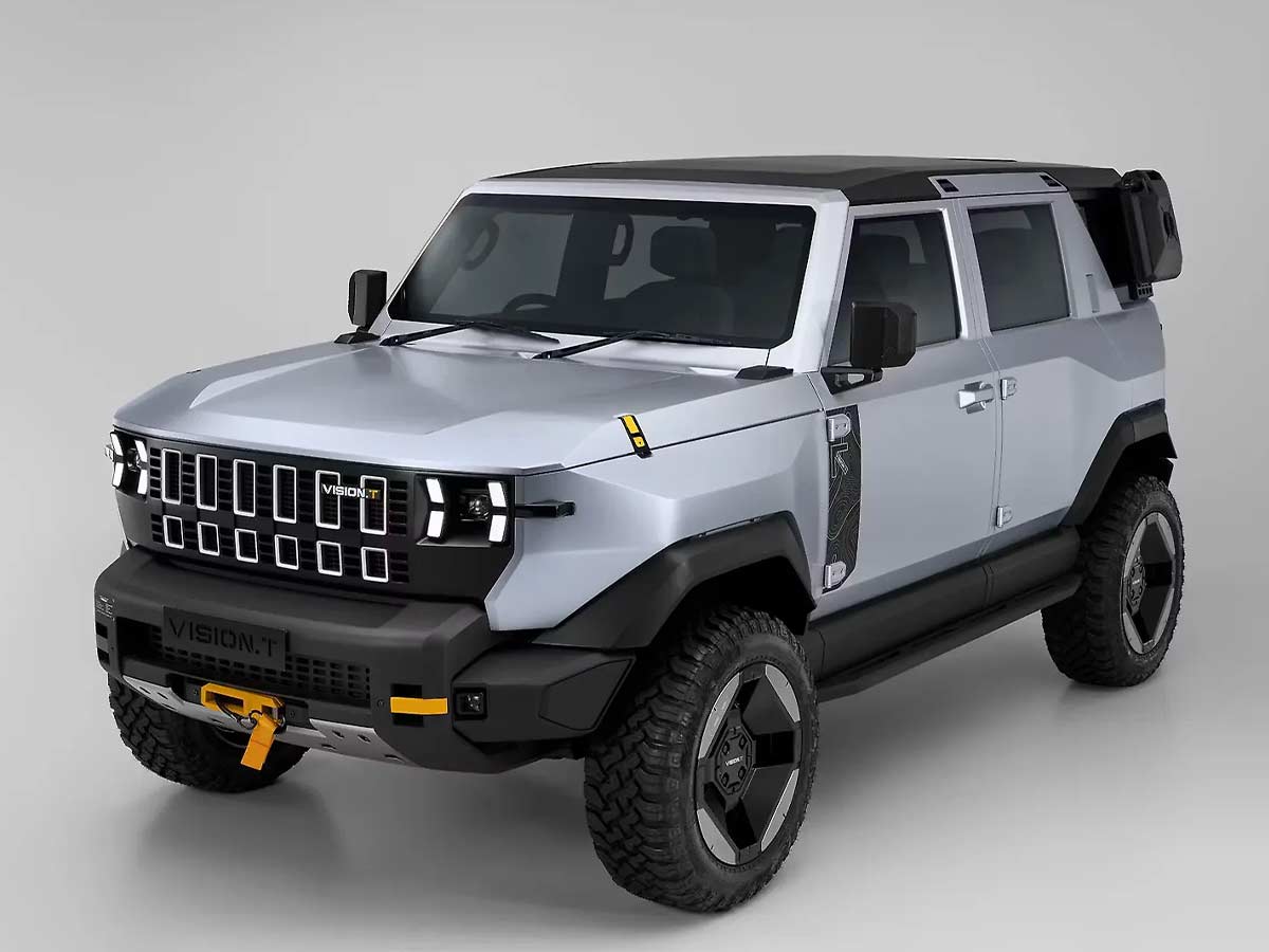 2025 Mahindra Vision T Concept SUV Front Quarter