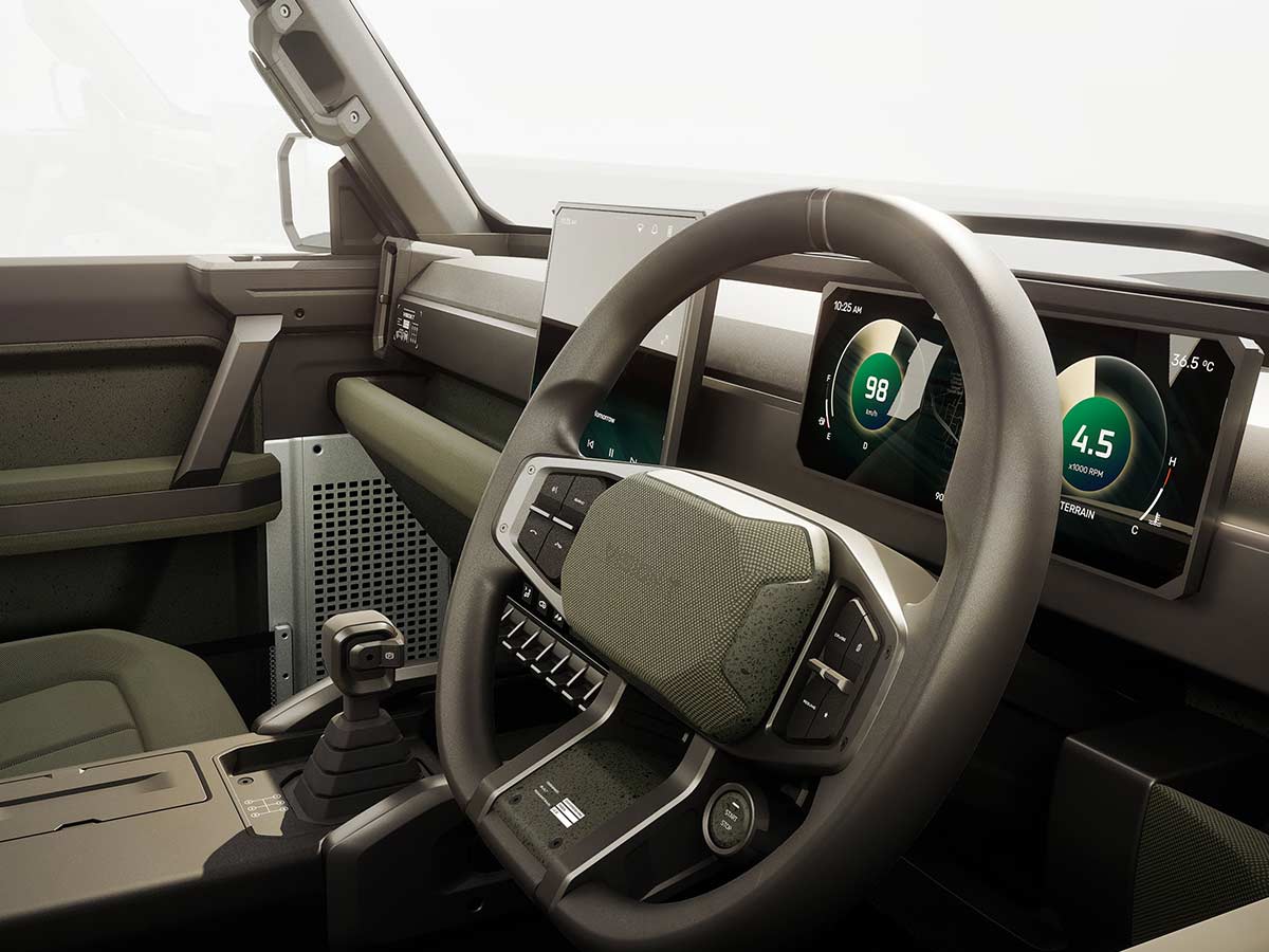 2025 Mahindra Vision T Concept SUV Steering Wheel