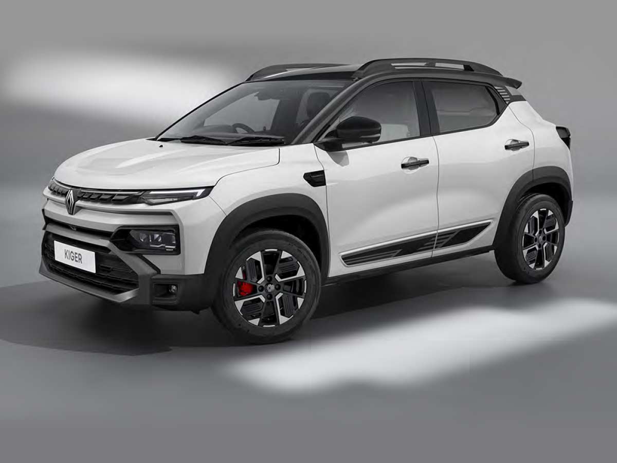 2025 Renault Kiger Ice Cool White with Mystery Black Roof